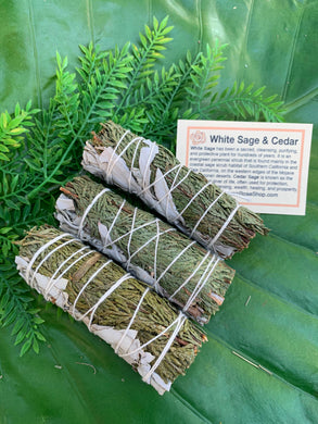 Cedar & White Sage Smudge Bundle