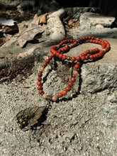 Load image into Gallery viewer, Sunstone &amp; Red Jasper Mala Necklace w/ Ganesh