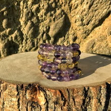 Load image into Gallery viewer, Fluorite &amp; Citrine 108 Bead Mala Bracelet (For Zodiac: Pisces)