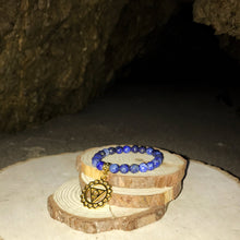 Load image into Gallery viewer, 5th (Throat) Chakra Lapis Lazuli Bracelet