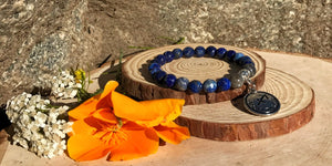 Zodiac Sagittarius Bracelet | Lapis Lazuli & Labradorite Crystal Bracelet