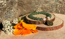 Load image into Gallery viewer, Zodiac Taurus Bracelet | Green Aventurine &amp; Rose Quartz Crystal Bracelet