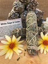 Load image into Gallery viewer, Cedar &amp; White Sage Smudge Bundle