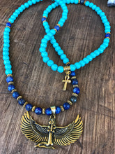 Load image into Gallery viewer, Lapis Lazuli &amp; Turquoise Howlite 108 Bead Mala