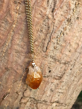 Load image into Gallery viewer, Citrine Raw Crystal Gold Necklace
