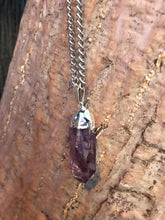 Load image into Gallery viewer, Amethyst Raw Crystal Silver Necklace