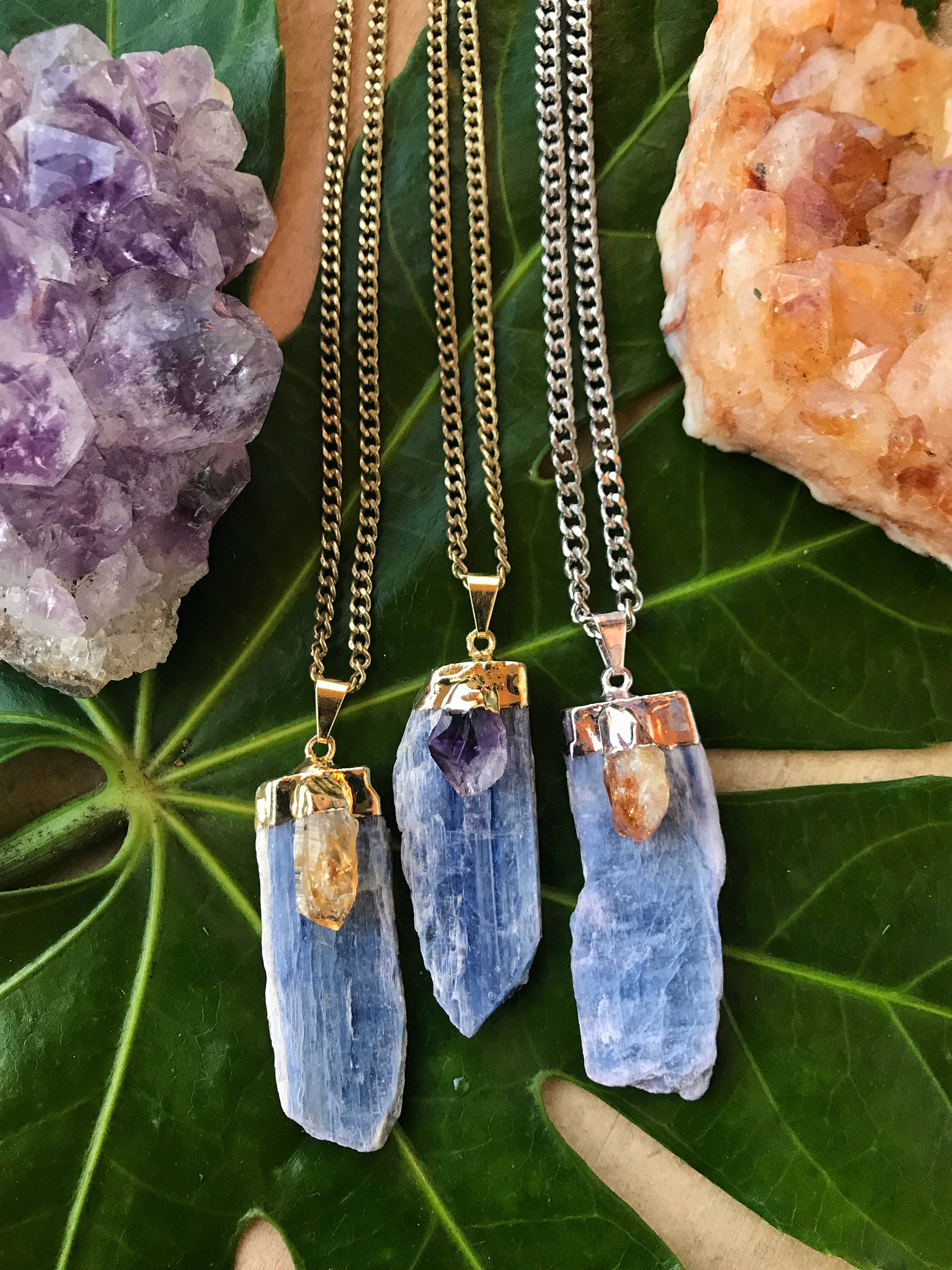 Kyanite deals stone necklace