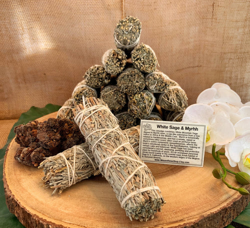 Myrrh & White Sage Smudge Bundle