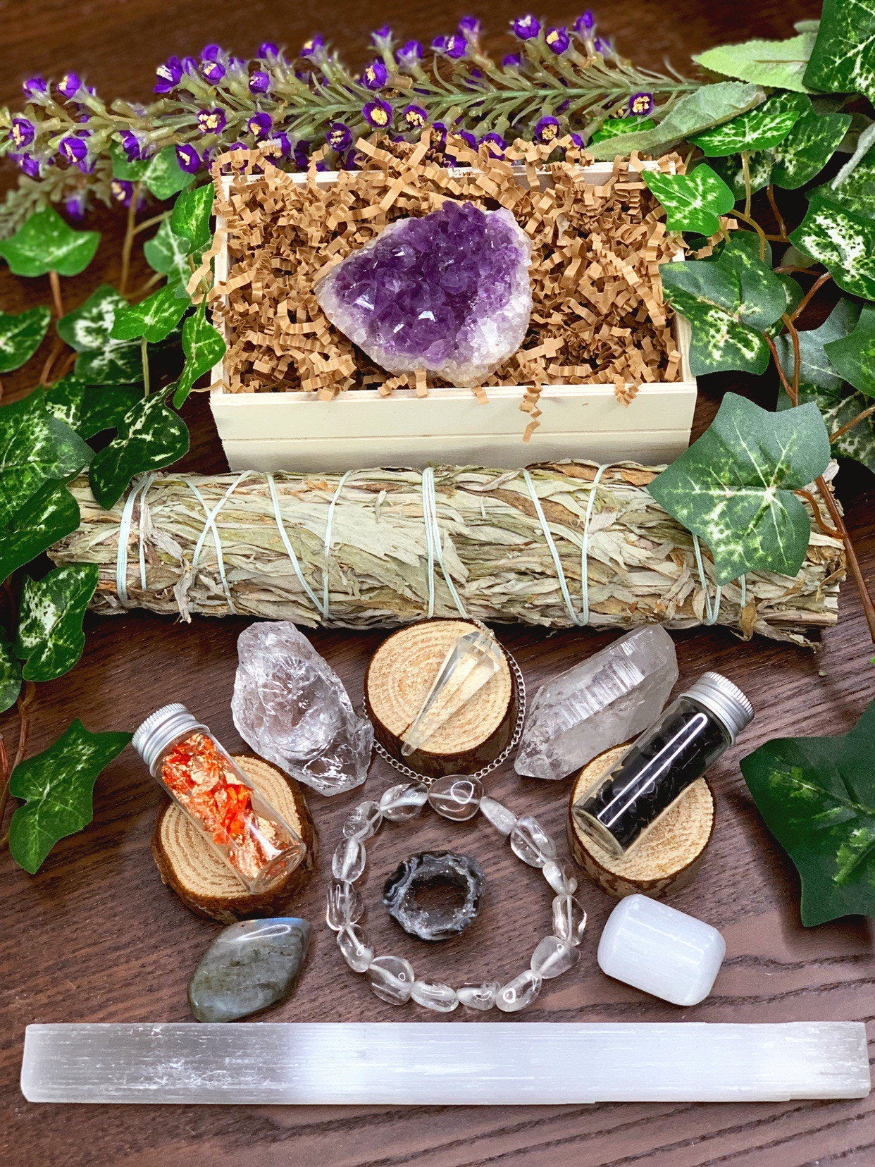 Meditation Crystal Gift Set