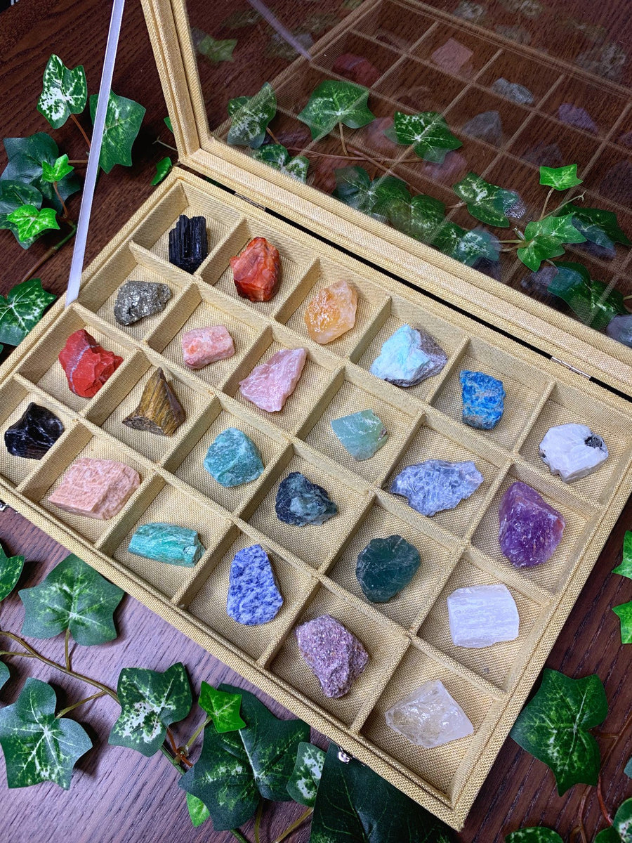 Raw Crystal Collector’s Box Premium Kit – Mayan Rose
