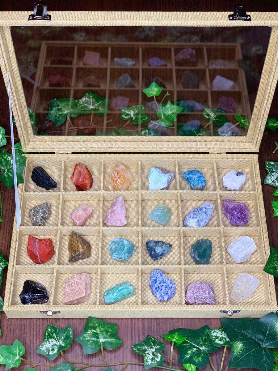 Raw Crystal Collector’s Box Premium Kit – Mayan Rose