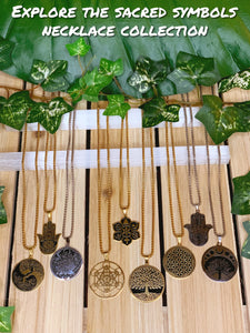 TREE of LIFE Gold Necklace | Gold Tree Pendant, Tree Jewelry, Spiritual Yoga Necklace | Sacred Geometry, Tree Necklace, Boho Jewelry