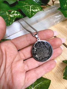 Lotus & Moon Phases Necklace