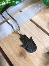 Load image into Gallery viewer, Hamsa Hand Silver Necklace #2
