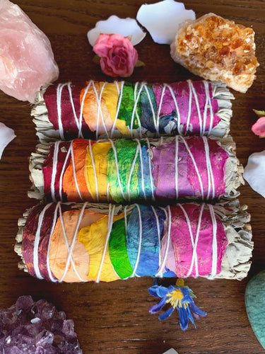 7 Chakra White Sage Smudge Bundle