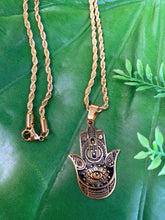 Load image into Gallery viewer, Hamsa Hand Gold Necklace #2