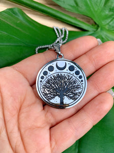 Tree of Life & Moon Phases Necklace