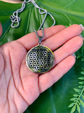 Load image into Gallery viewer, Flower of Life Silver Necklace #1