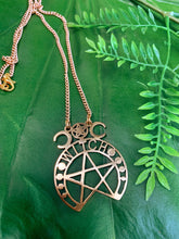 Load image into Gallery viewer, Witch &amp; Triple Moon Gold Necklace
