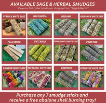 Load image into Gallery viewer, JUNIPER SMUDGE Stick | Herbal Bundle for Ceremony, Meditation, Altar, Home Cleansing, Energy Cleanse, Wicca Smudge Kit