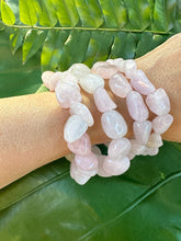 Load image into Gallery viewer, Rose Quartz Crystal Stretch Bracelet