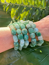 Load image into Gallery viewer, Green Aventurine Bracelet, Tumbled Crystal Beaded Stretch Bracelet, Natural Polished Handmade Gemstone Beads, One Size, Premium High Quality