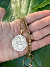 Load image into Gallery viewer, Seven Archangel Seal Gold Necklace, Sacred Geometry Pendant, Esoteric Wicca Archangels Jewelry, Unisex