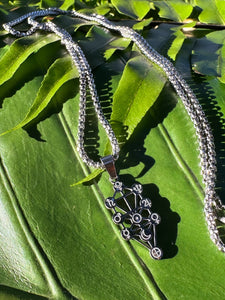 TREE of LIFE Necklace | Sacred Geometry Tree of Life Silver Pendant | Geometric Symbol Charm | Esoteric Metaphysical Jewelry by Mayan Rose