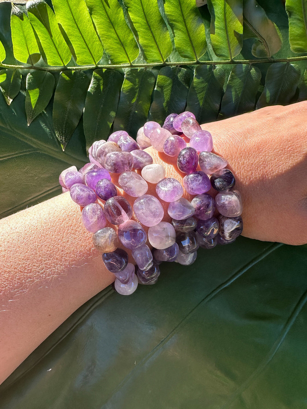 Amethyst Purple Crystal Stretch Bracelet