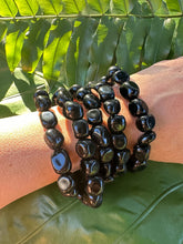 Load image into Gallery viewer, Black Obsidian Crystal Gemstone Stretch Bracelet
