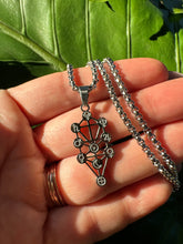 Load image into Gallery viewer, TREE of LIFE Necklace | Sacred Geometry Tree of Life Silver Pendant | Geometric Symbol Charm | Esoteric Metaphysical Jewelry by Mayan Rose
