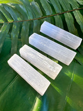 Load image into Gallery viewer, SELENITE WANDS Mini Size | 2.5 inch Selenite Stick | Magic Fairy Wands for Crystal Healing, Meditation Altar, Wicca, Metaphysical Tool