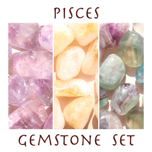 Pisces Tumbled Crystal Set