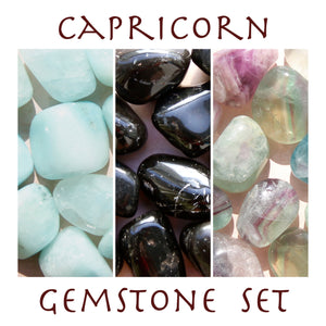 Capricorn Tumbled Crystal Set