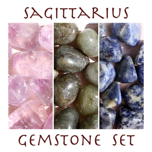 Sagittarius Tumbled Stone Set