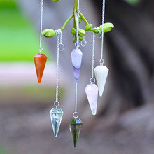 Load image into Gallery viewer, Clear Quartz Crystal Pendulum