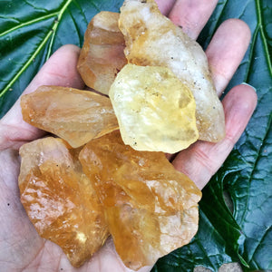 Raw Citrine Crystals | Rough Citrine Crystal Healing, Reiki, Third Chakra, Solar Plexus, Spiritual, Wicca, Yellow Gemstones for Power