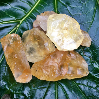 Raw Citrine Crystals | Rough Citrine Crystal Healing, Reiki, Third Chakra, Solar Plexus, Spiritual, Wicca, Yellow Gemstones for Power