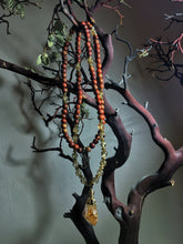 Load image into Gallery viewer, Citrine &amp; Redwood 108 Mala Beads